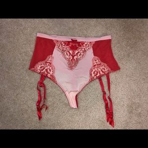 NWT Sexy High Waist Garter Panties M